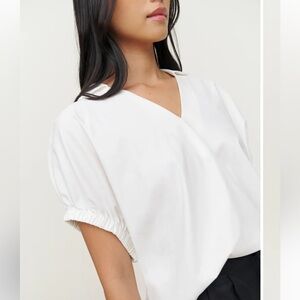 Reformation Otis Top White - Size S NWT